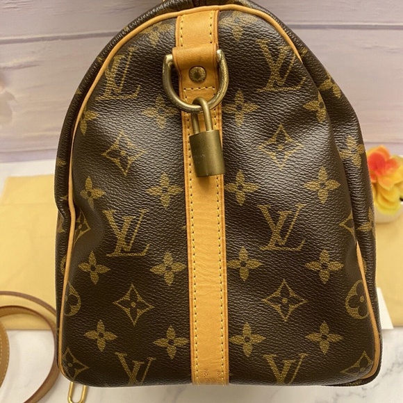 ❤️‍🩹SOLD❤️‍🩹 LOUIS VUITTON Speedy 30 Monogram Bandouliere Shoulder Bag (DU1152) - Picture 4 of 12
